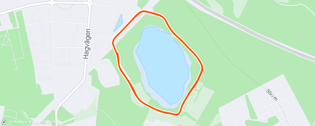 Map of the activity, Lillsjön runt 5km