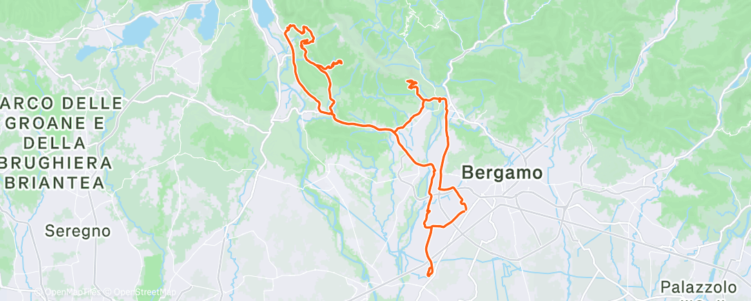 Map of the activity, Morning Ride