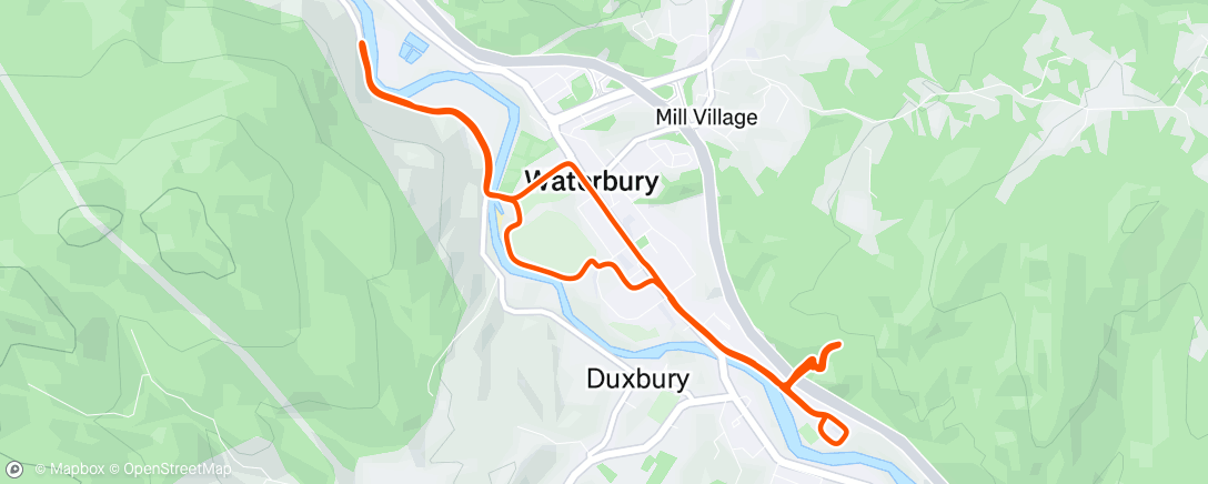 Map of the activity, Run work