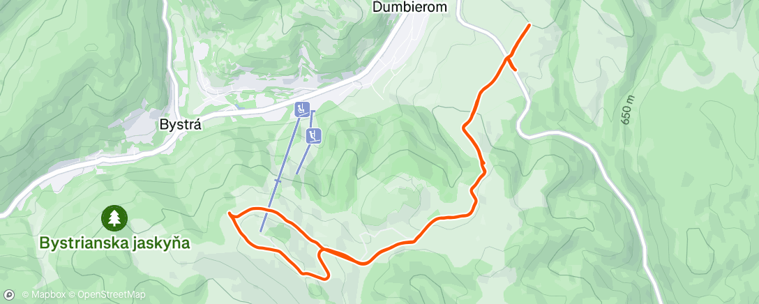 Map of the activity, Dedečkova chata - Leitner Challenge