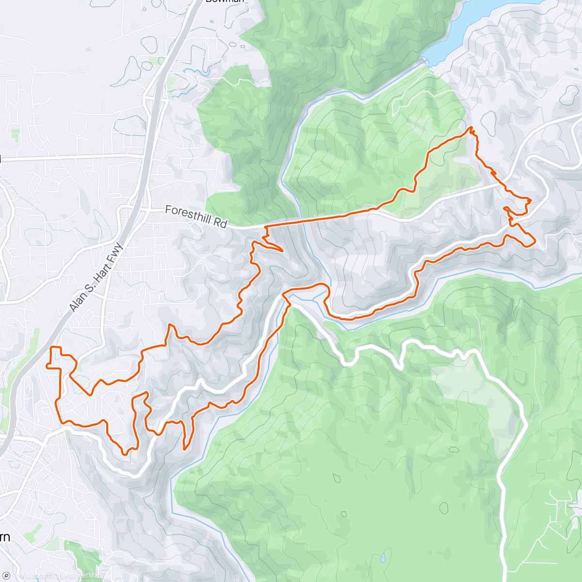 Map of the activity, Base jumpers & blown hokas