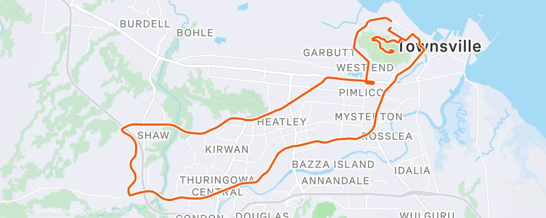 Map of the activity, Morning Ride
