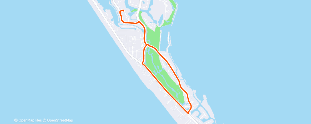Map of the activity, Lunch Run