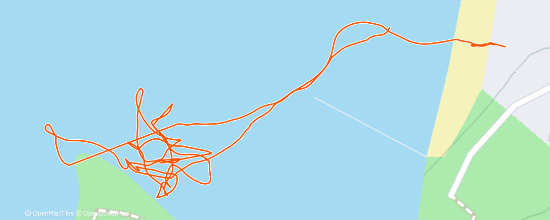 Map of the activity, Afternoon Stand Up Paddling