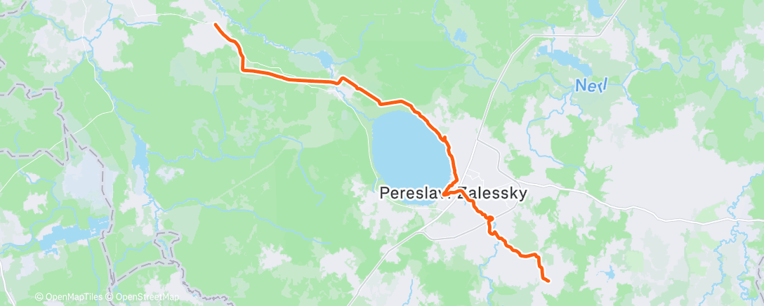 Map of the activity, Morning Run