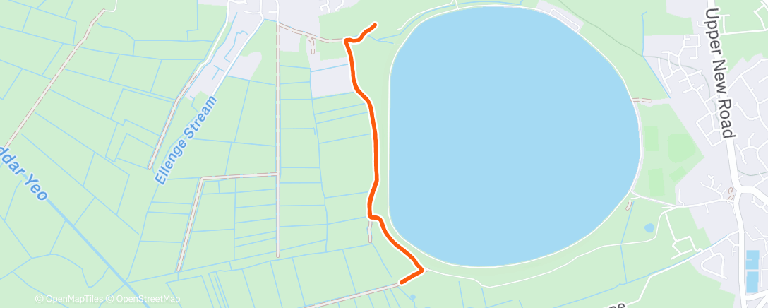Map of the activity, Lunch Run