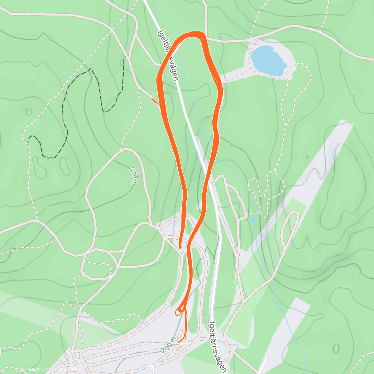 Map of the activity, Stakning