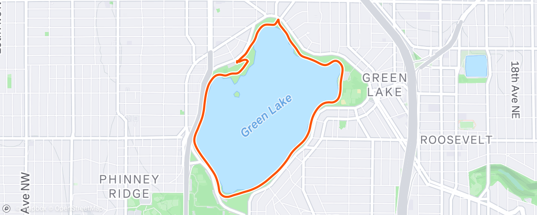 Map of the activity, Evening Walk