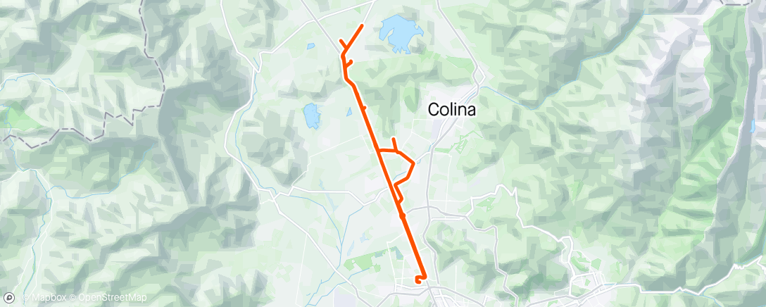 Map of the activity, Alone Ride
