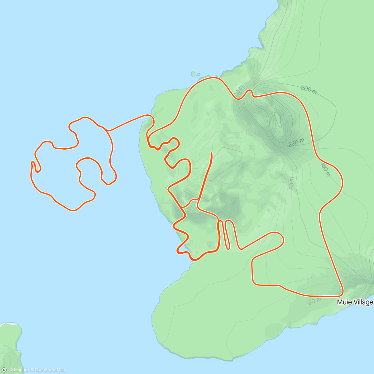 Map of the activity, Watopia