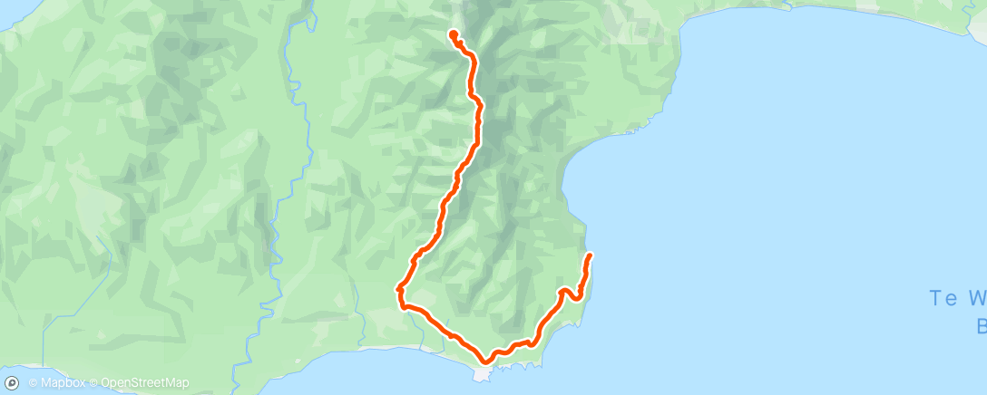 Map of the activity, Hump Ridge – day two