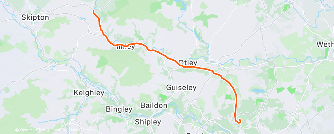 Карта физической активности (Afternoon Ride)