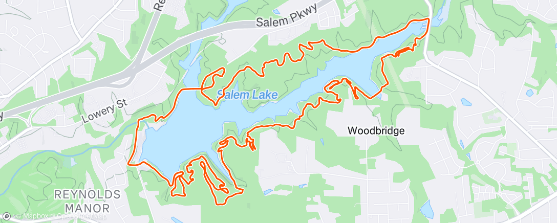 Map of the activity, Afternoon Ride