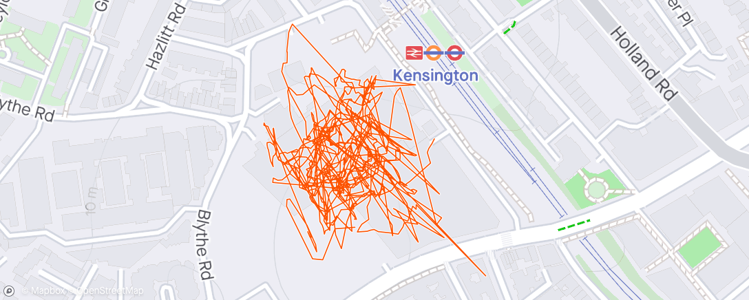 Mapa da atividade, Hyrox London 2024