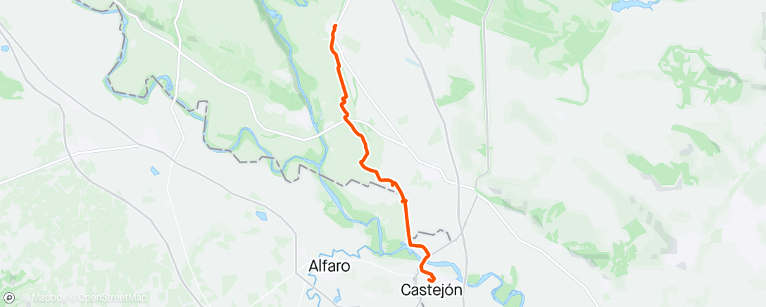 Mapa de la actividad (Villafranca - Castejón de Ebro)