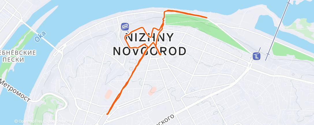 Карта физической активности (Evening Run)