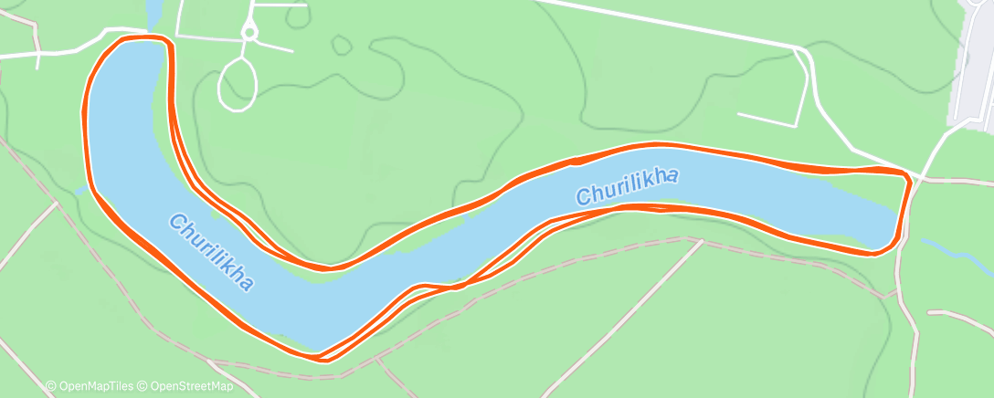 Map of the activity, Утренний забег