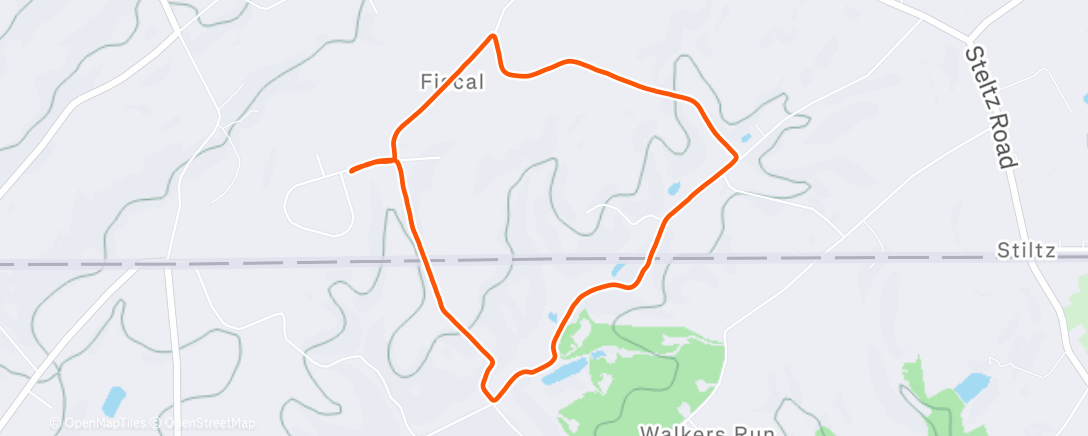 Map of the activity, Hubby Wifey Run