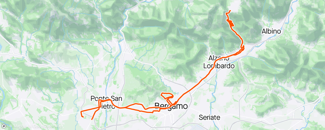 アクティビティ「Selvino - Città alta」の地図