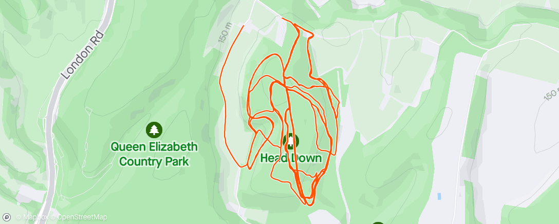 Map of the activity, Head Down