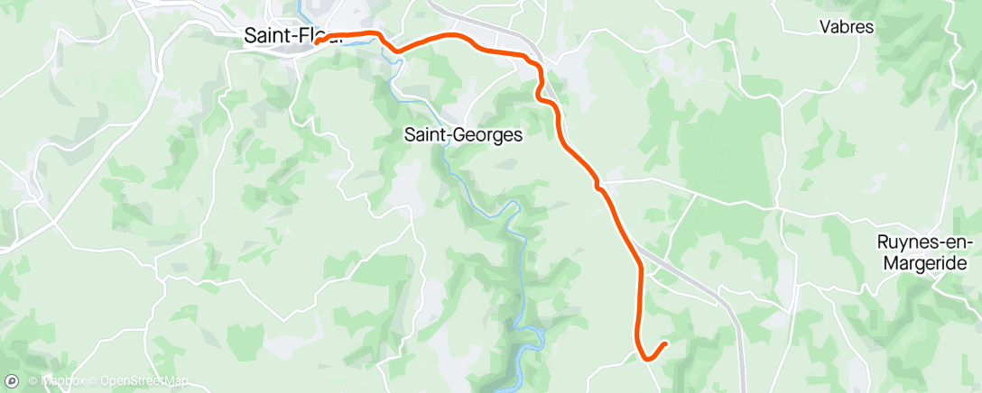 Map of the activity, Trail de nuit J-8 😃