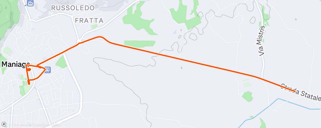 Map of the activity, Afternoon Walk