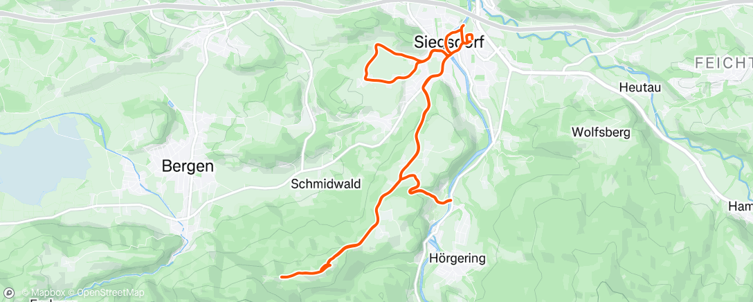 Map of the activity, Paar Strassenhügel