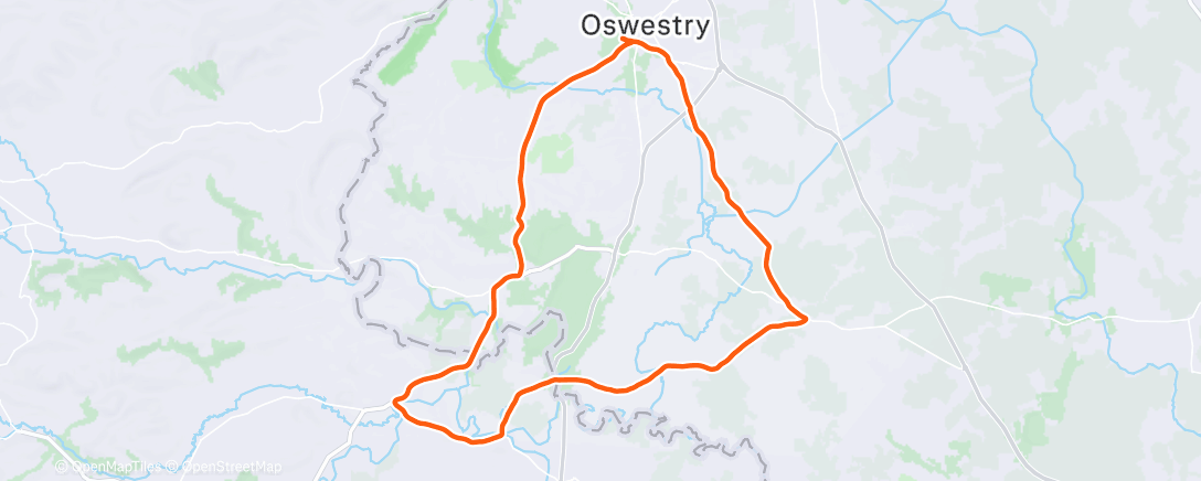 Map of the activity, Afternoon Ride