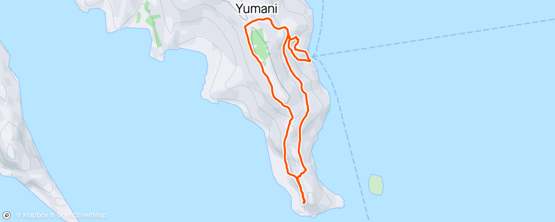 Карта физической активности (Il me manquait la pointe Sud de l'île 🤪)