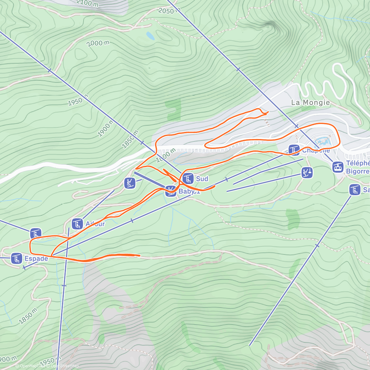 Карта физической активности (Pour goûter la neige)