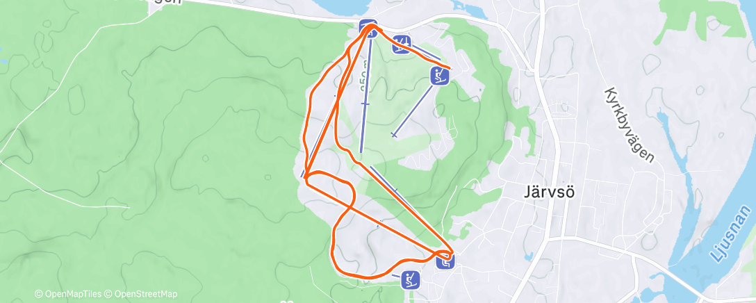 Карта физической активности (Morning Alpine Ski)