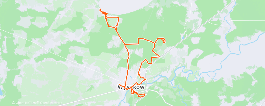 Map of the activity, Morning Mountain Bike Ride