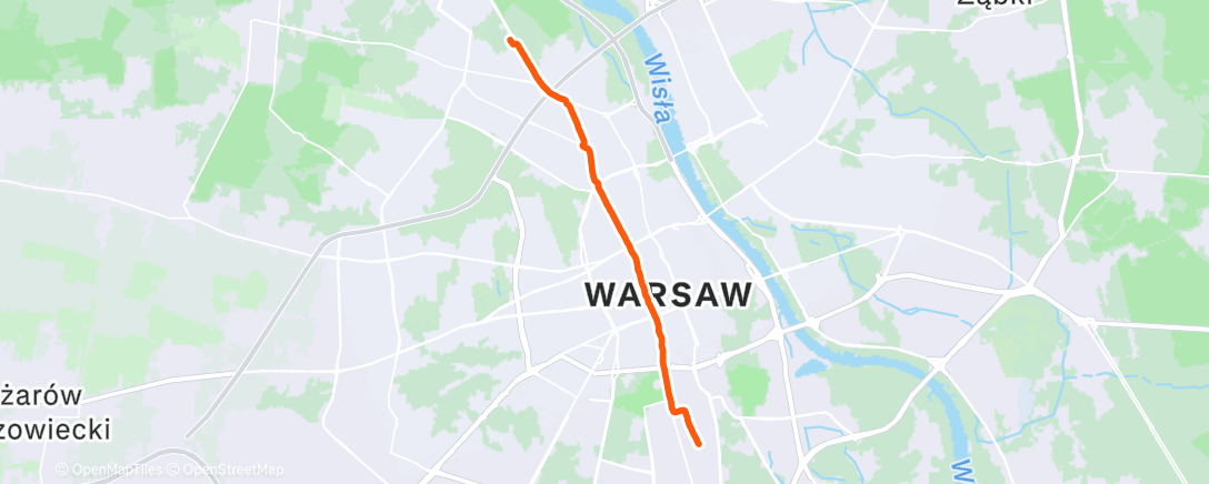 Map of the activity, Morning Trail Run