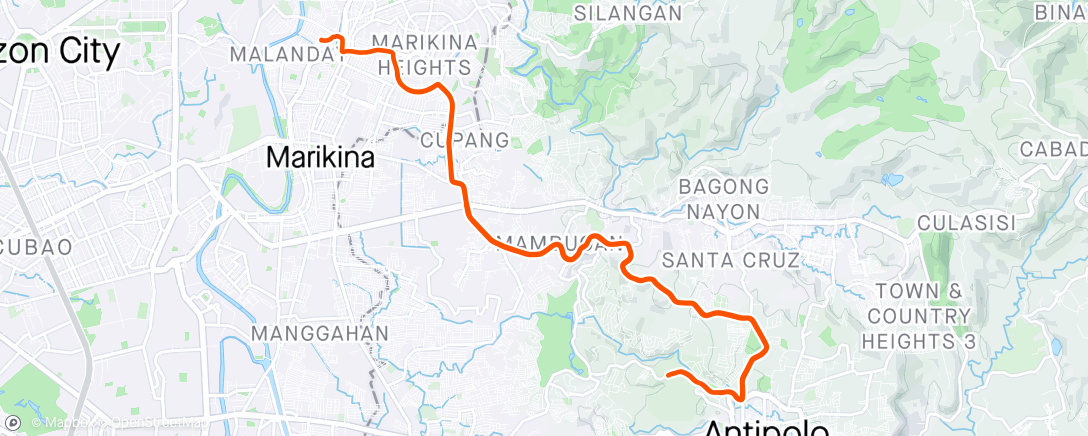 Map of the activity, 2024-03-29Ride