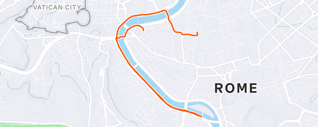 Карта физической активности (Carrera de noche)