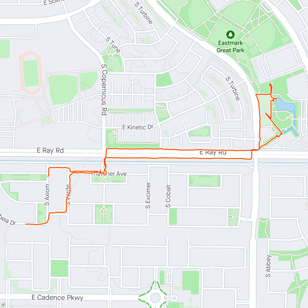 Map of the activity, Walk with Boone