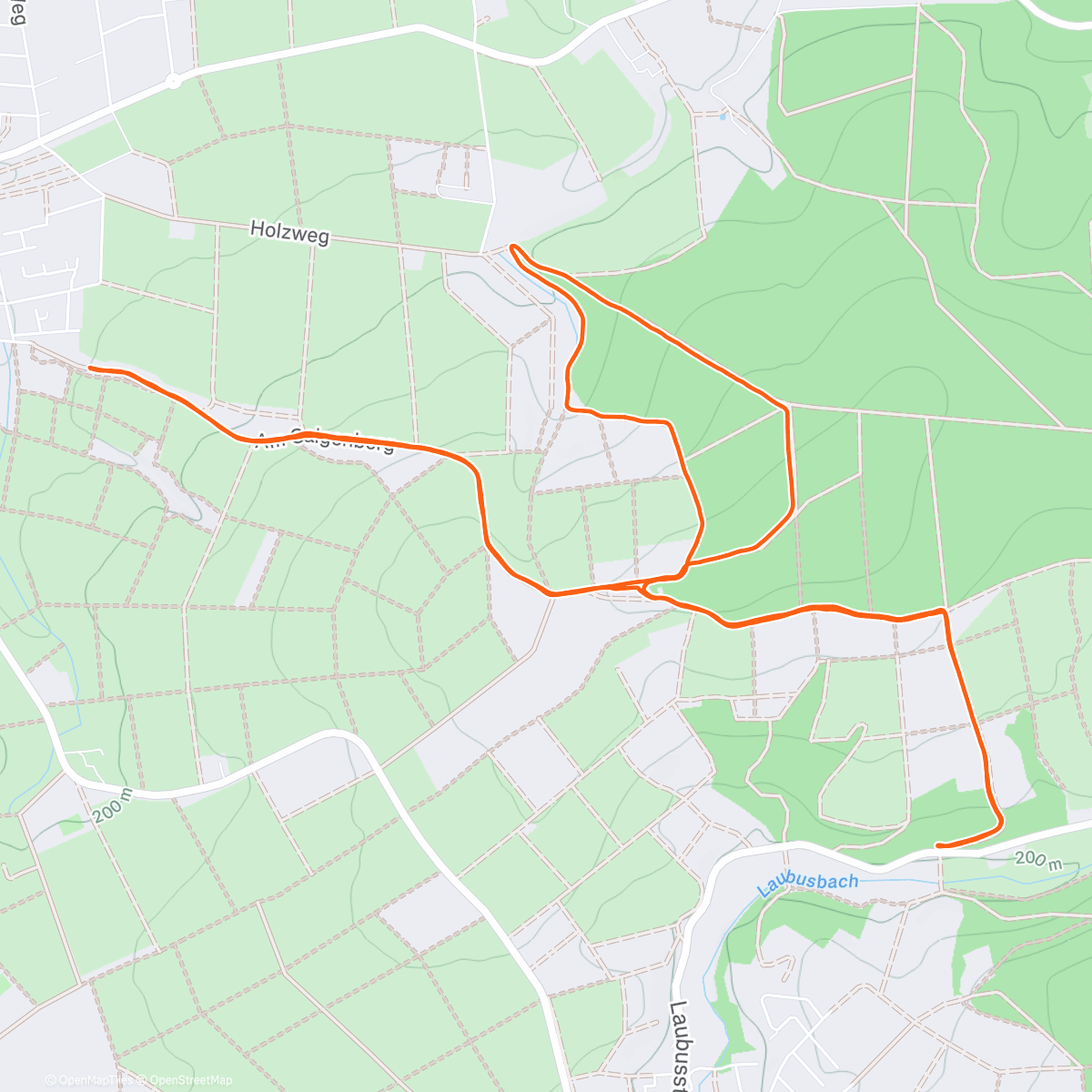 Map of the activity, 3 x Hausberg