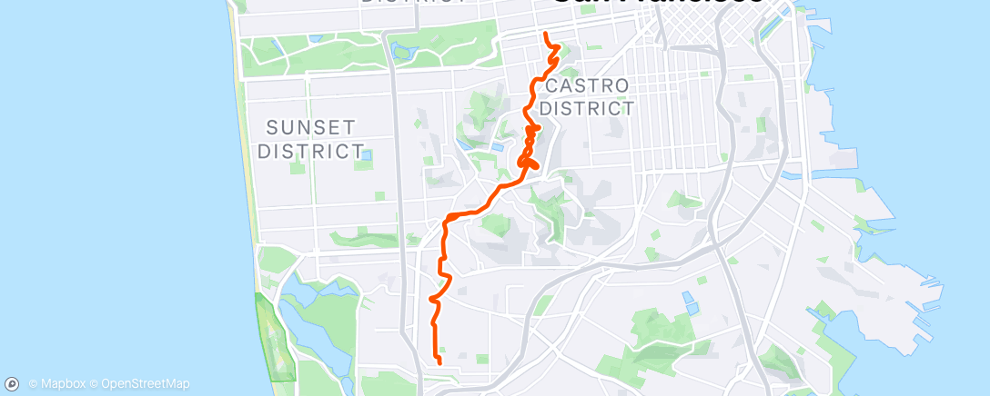 Map of the activity, Buena Vista lap