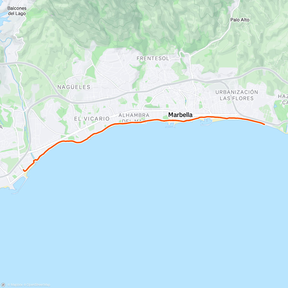 Map of the activity, Average day