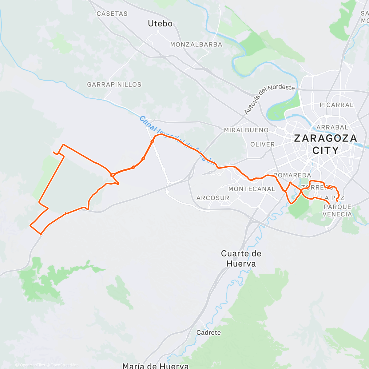 Map of the activity, Barbacoa Bohalar 🐺