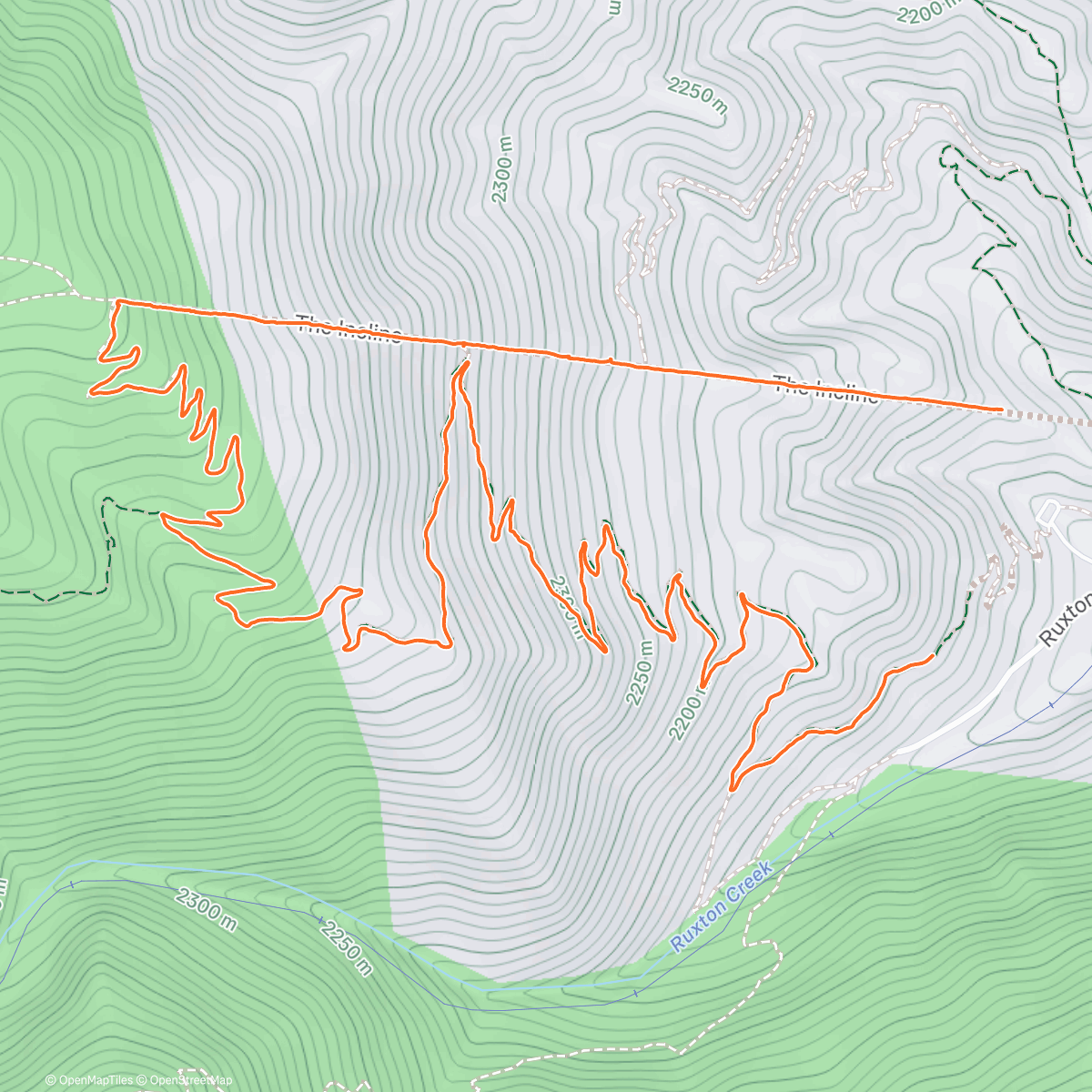 Карта физической активности (Manitou Incline on January 1st. Happy New Year!)