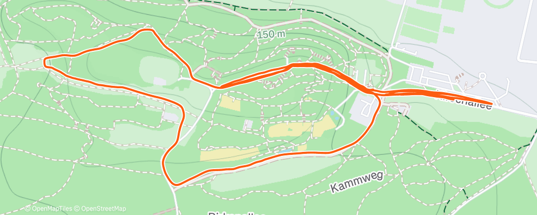 Карта физической активности (Traillauf am Nachmittag)