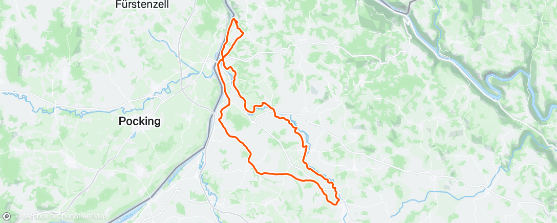 Map of the activity, Fahrt am Nachmittag