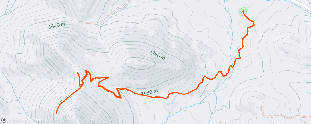 Mapa da atividade, Afternoon Hike