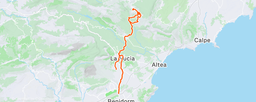 Map of the activity, Morning Ride