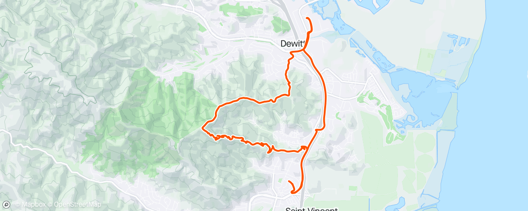 Map of the activity, Just needed a  little recovery  but dam it hurt.