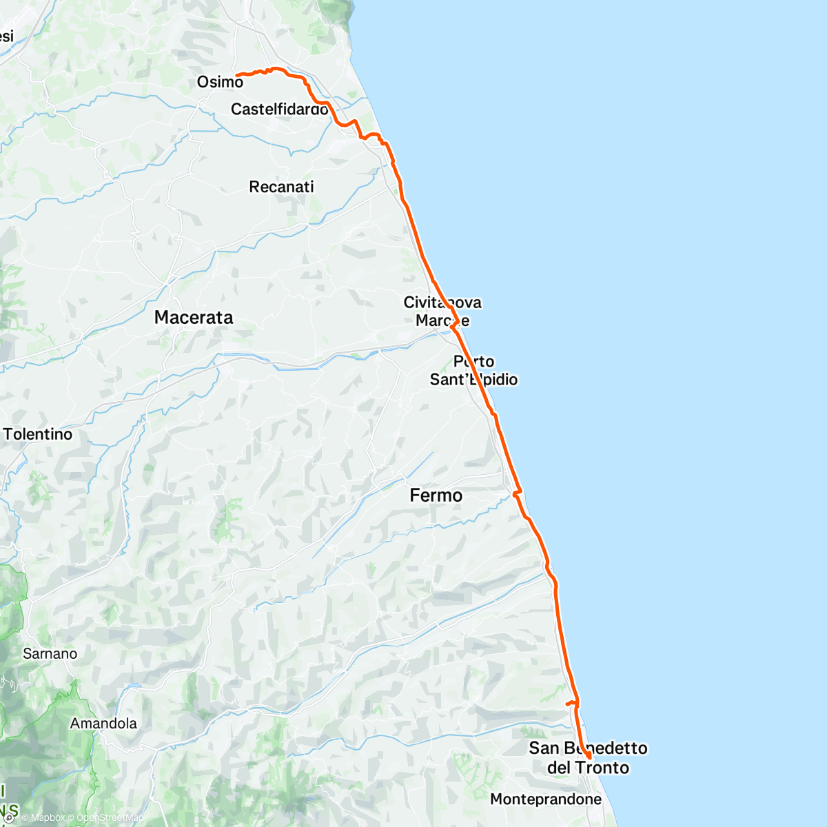 Map of the activity, A Olio