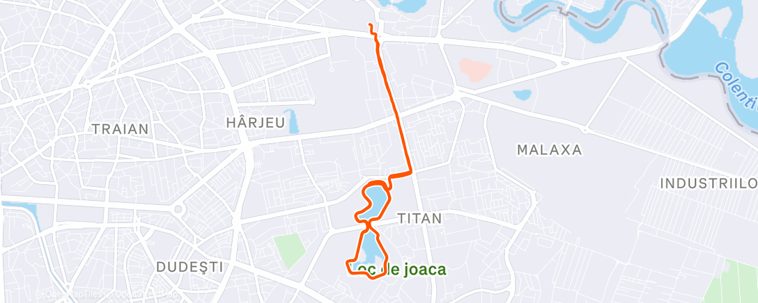 Map of the activity, Ca de a 3 a zi de  Crăciun 🥶🏃‍♂️