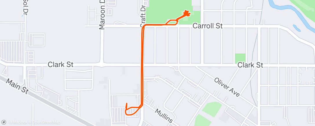 Map of the activity, Morning Workout