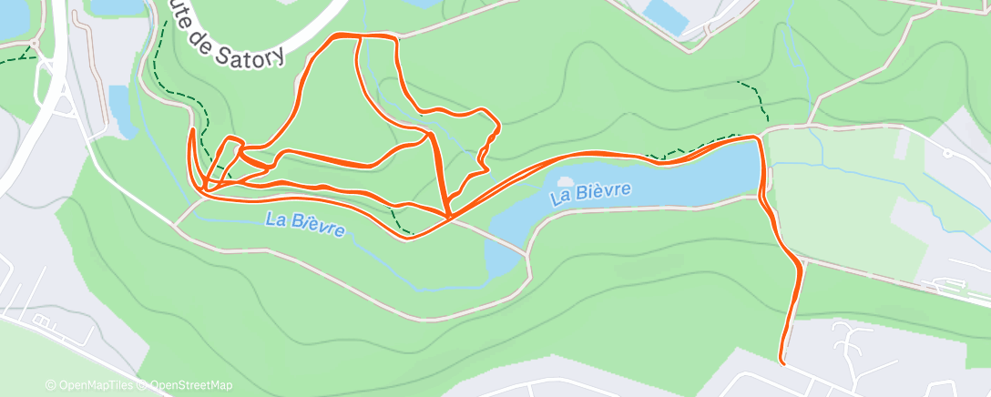 Map of the activity, APY boucles B2/B3